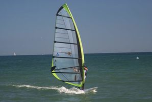 Windsurfing in Weymouth Bay