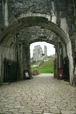 Entrance to Corfe Castle