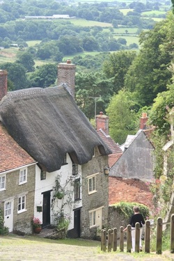 Views of Gold Hill and the Blackmore Vale from Shaftesbury