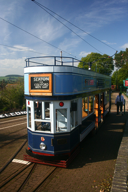 Seaton Tram at Colyton on the Seaton Tramway
