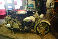 Part of the impressive collection of motorcycles at the Royal Signals Museum