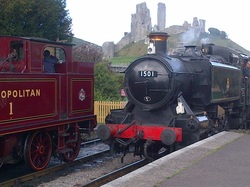 Tank Engines at Corfe Castle Station