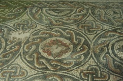 Roman Mosaic in the Roman Town House in Dorchester