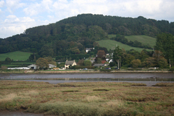 View over the River Axe from Seaton Tramway