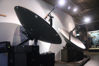 Satellite Dishes at the Royal Signals Museum where you can learn about science and communications technologies past and present